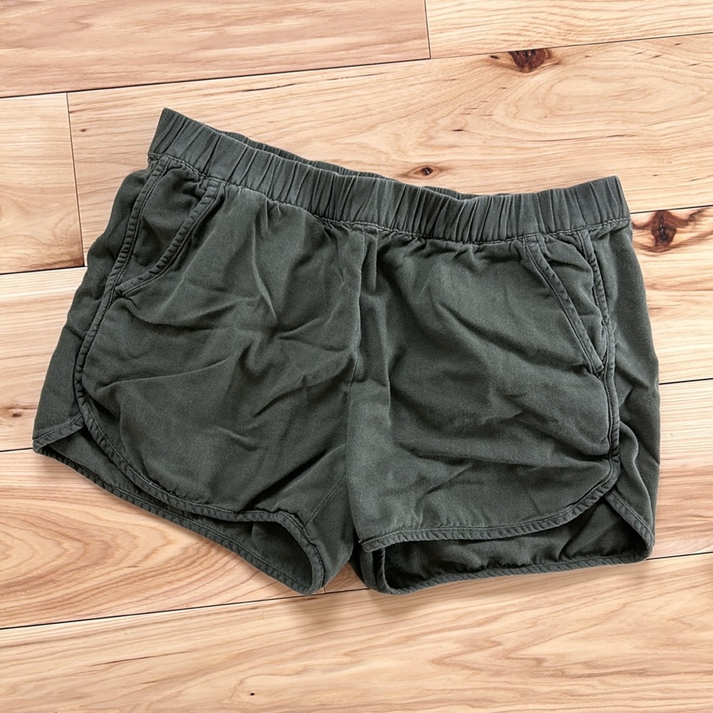 Madewell Olive Cotton Shorts